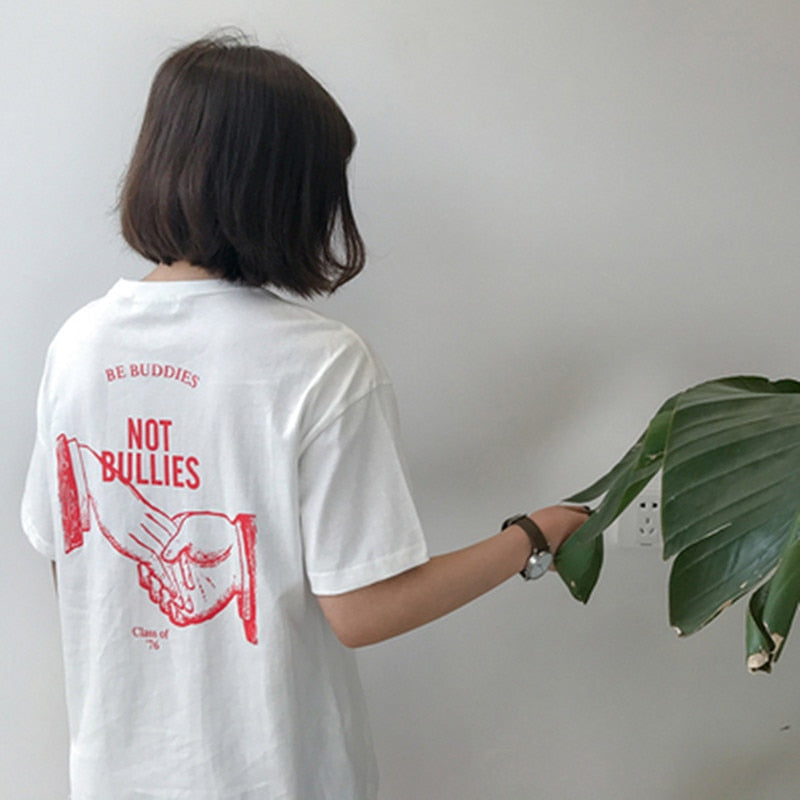 Be Buddies Not Bullies T-Shirt - AESTHEDEX