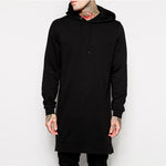 Longline Fleece Hoodie - AESTHEDEX