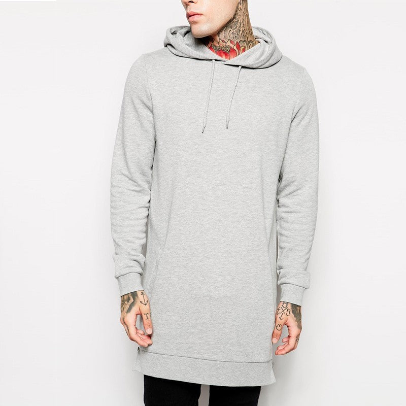 Longline Fleece Hoodie - AESTHEDEX