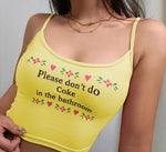 Please Don't do Coke in the Bathroom Tank Top - AESTHEDEX