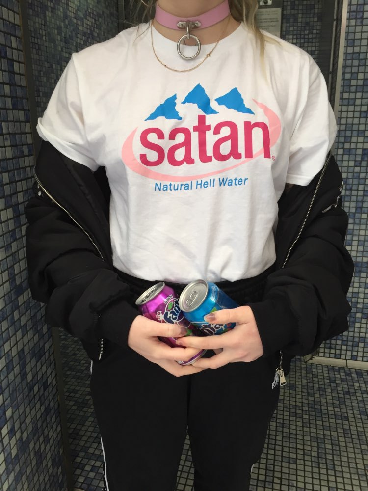 Satan Natural Hell Water T-Shirt - AESTHEDEX