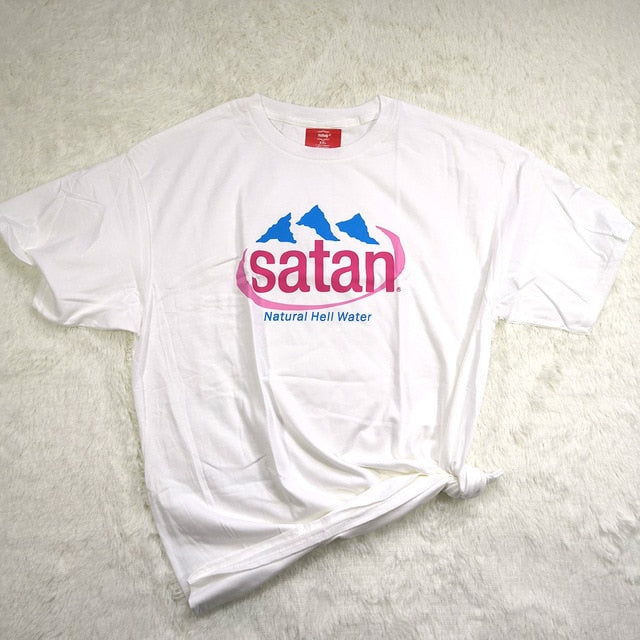 Satan Natural Hell Water T-Shirt - AESTHEDEX