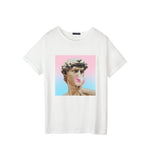 Bubblegum David Graphic Tee - AESTHEDEX