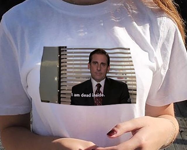 Michael Scott "I Am Dead Inside" T-Shirt - AESTHEDEX