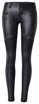 Faux Leather Pants - AESTHEDEX