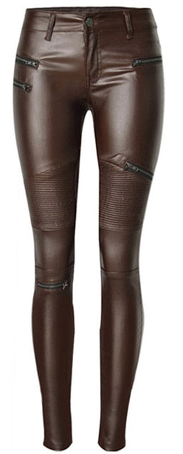 Faux Leather Pants - AESTHEDEX
