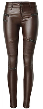 Faux Leather Pants - AESTHEDEX