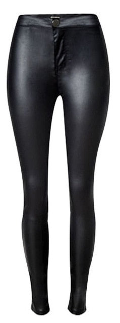 Faux Leather Pants - AESTHEDEX