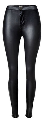 Faux Leather Pants - AESTHEDEX
