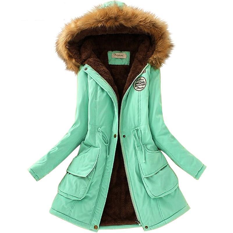 Long Collar Parkas Fur Coat - AESTHEDEX