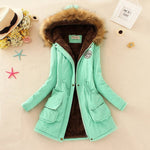 Long Collar Parkas Fur Coat - AESTHEDEX