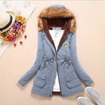 Long Collar Parkas Fur Coat - AESTHEDEX