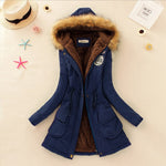 Long Collar Parkas Fur Coat - AESTHEDEX