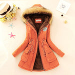 Long Collar Parkas Fur Coat - AESTHEDEX