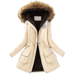 Long Collar Parkas Fur Coat - AESTHEDEX