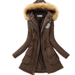 Long Collar Parkas Fur Coat - AESTHEDEX