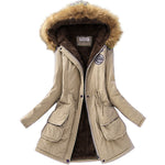 Long Collar Parkas Fur Coat - AESTHEDEX