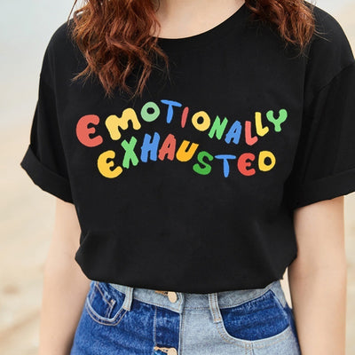 EMOTIONALLY EXHAUSTED T-SHIRT - AESTHEDEX