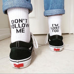 Don't Follow Me I'm Lost Too Socks - AESTHEDEX