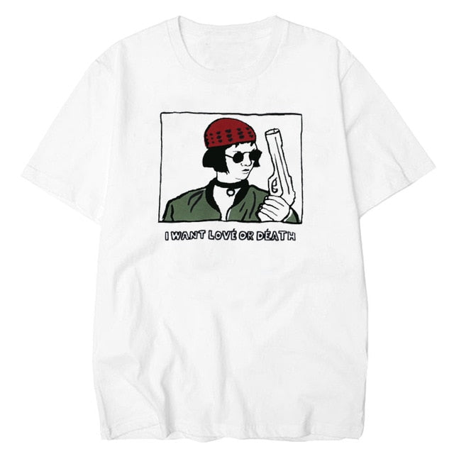 Mathilda Leon The Professional "I Want Lové or Déath" T-Shirt - AESTHEDEX