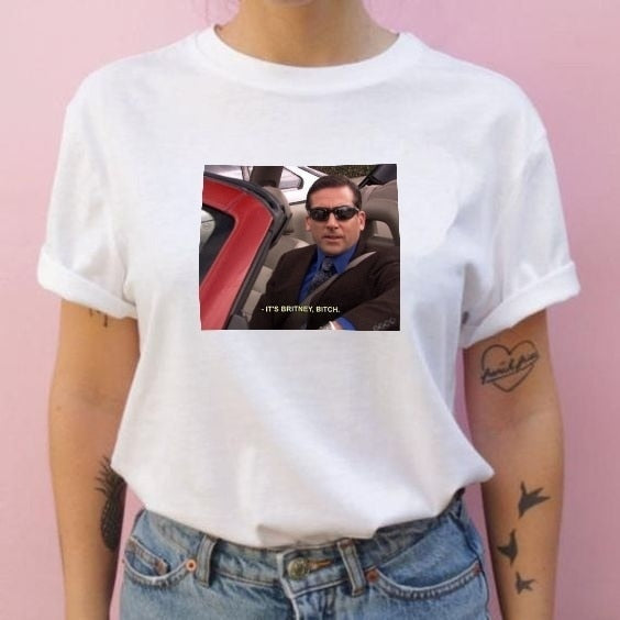 Michael Scott "Britney Bitch" T-Shirt - AESTHEDEX
