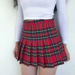 Classic Pleated Mini Skirt