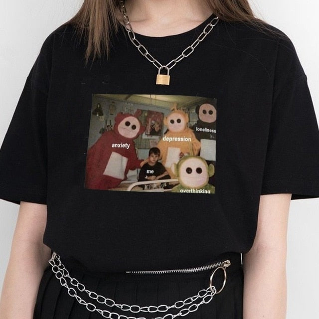 Teletubbies Around Me T Shirt - AESTHEDEX