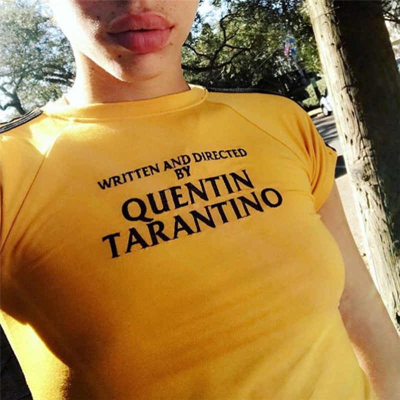 Written and Directed by Quentin Tarantino Cropped Tee - AESTHEDEX
