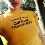 Written and Directed by Quentin Tarantino Cropped Tee - AESTHEDEX