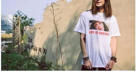 Express Your Inner Rebel with Aesthedex’s “Life is Boring” Mia Wallace Tee