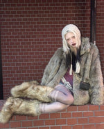 Plush Faux-Fur Statement Winter Boots