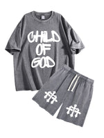 Child of God Tee and Shorts Streetwear Set
