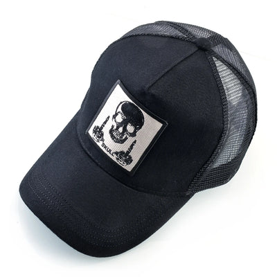 Skull Middle Finger Trucker Hat