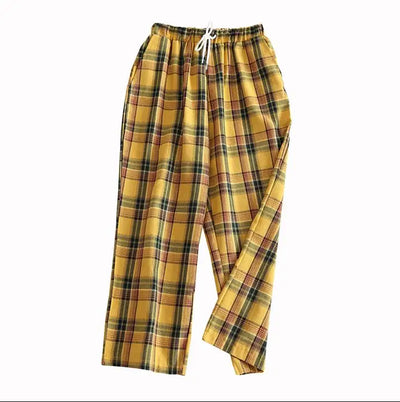 Yellow Plaid Trousers