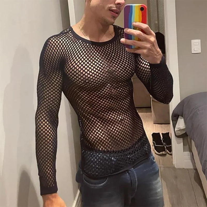 Fishnet Mesh Long Sleeve