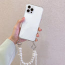 Pearl Chain Lanyard iPhone Case