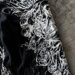 Gothic Angel Cross All-Over Print Baggy Sweatpants