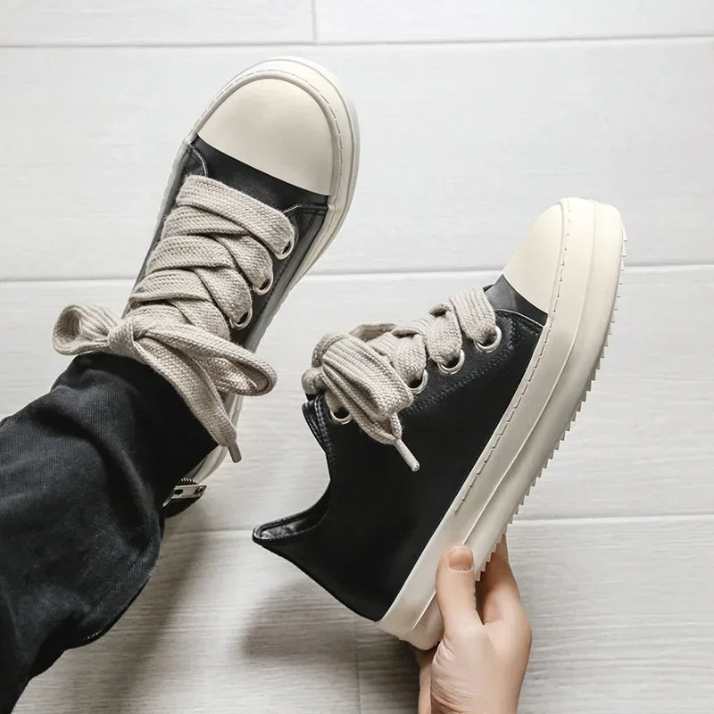 Casual Low-Top Lace-Up Sneakers