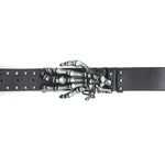 Skeleton Hand Studded Punk Gothic Statement Belt