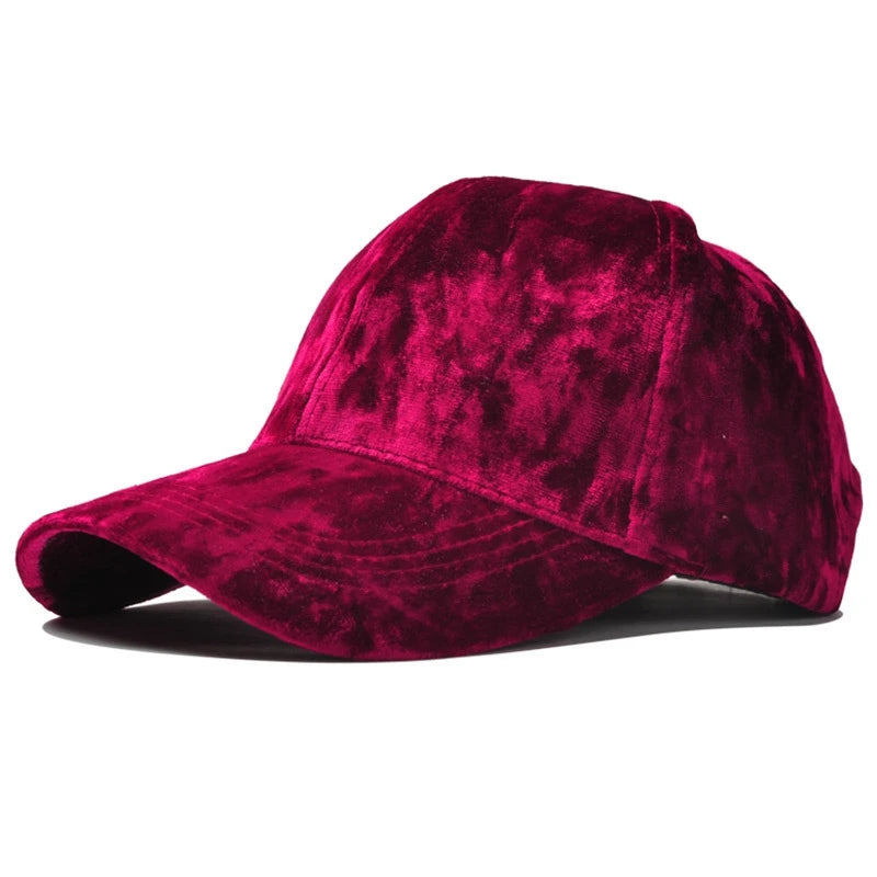 Luxury Velvet Baseball Cap