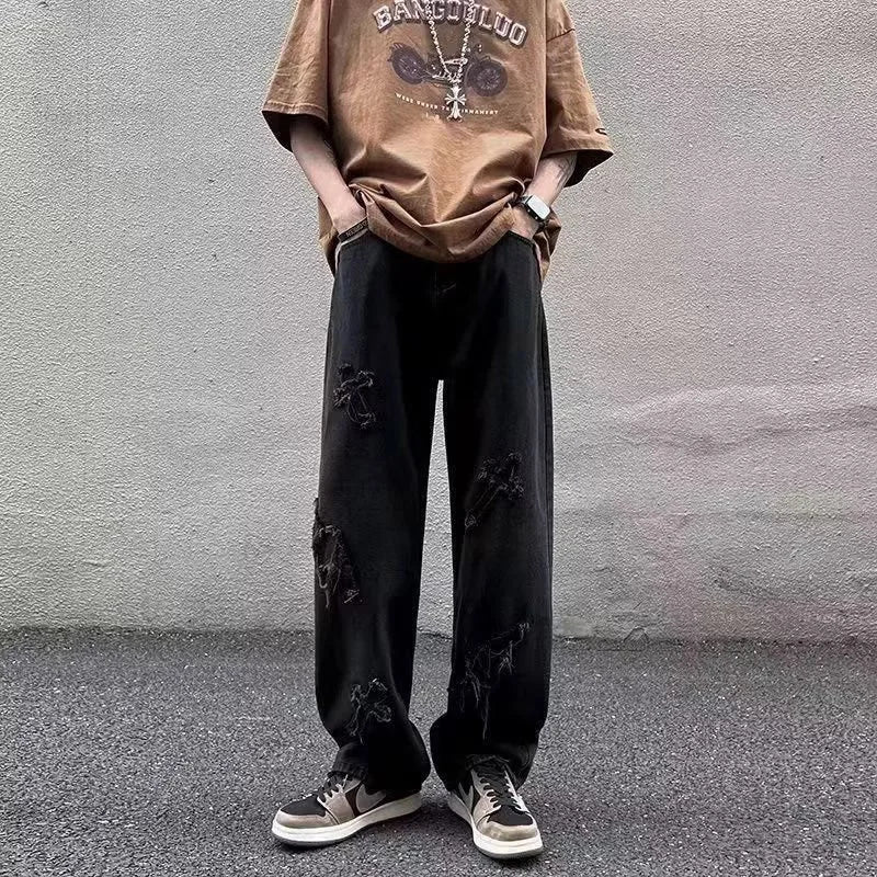 Cross-Stitch Denim Jeans
