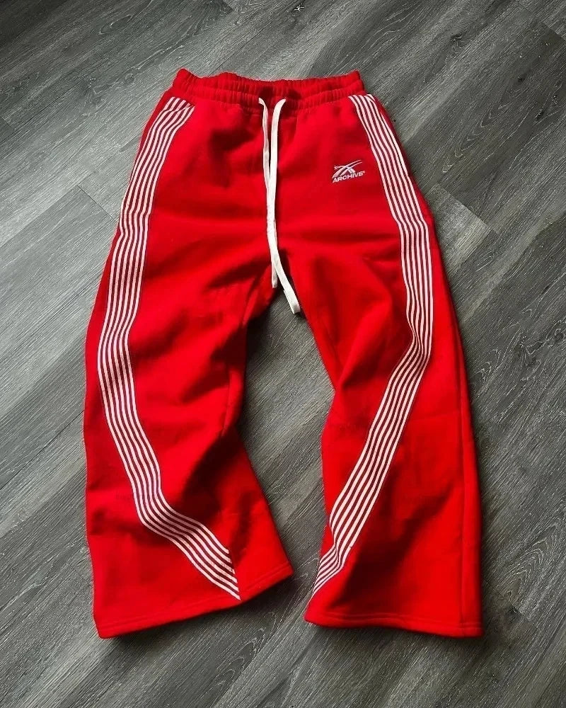 Archives Side Stripe Embroidered Sweatpants