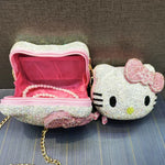 Sparkly Hello Kitty Crystal Shoulder Bag