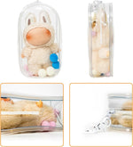 Transparent Labubu Doll Carry Case