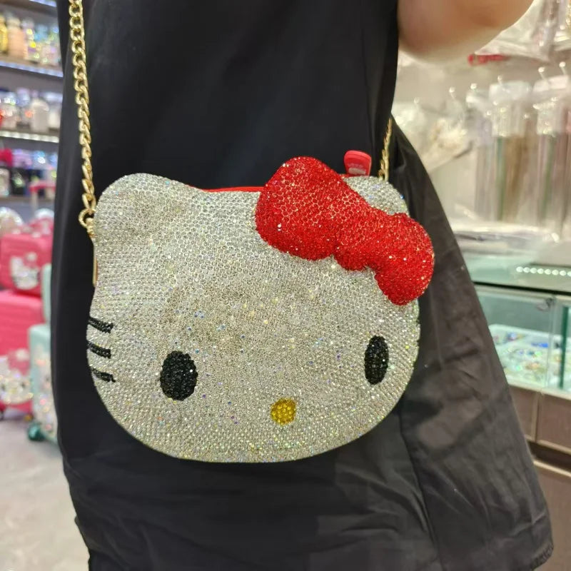 Sparkly Hello Kitty Crystal Shoulder Bag