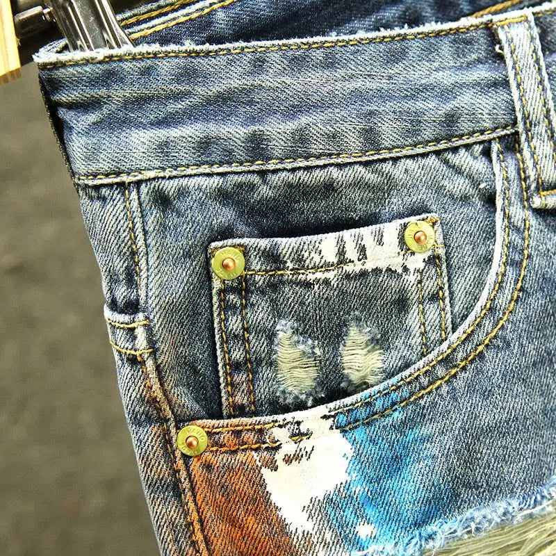 Urban Splash Ripped Denim Shorts