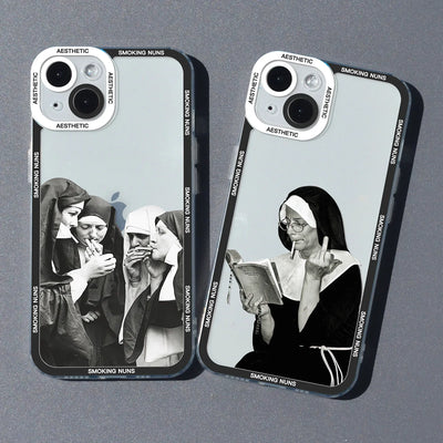 Nuns Smoking iPhone Case