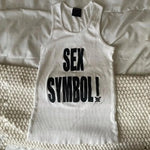 Sex Symbol Bold Statement Ribbed Y2K Tank Top