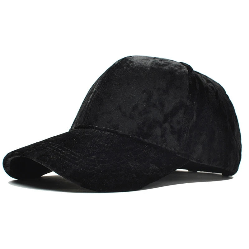 Luxury Velvet Baseball Cap