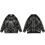 Mystic Vision Skull Knit Streetwear Sweater